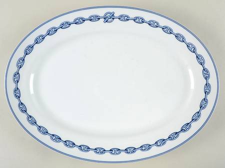 Chaine D'Ancre (Blue) 16" Oval Serving Platter