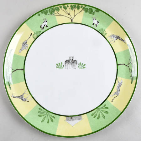 Africa Green-Yellow 12" Tart Plate