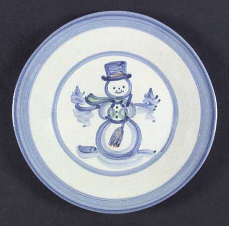 Snowman Luncheon Plate