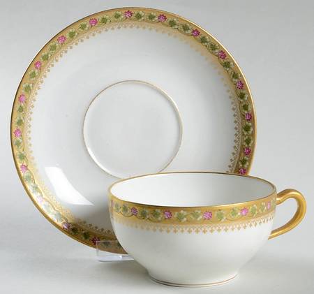 Schleiger 1079A Flat Cup & Saucer Set