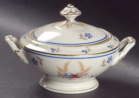 Cornflowers Sugar Bowl & Lid
