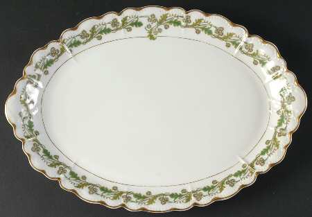 H1102 14" Oval Serving Platter by Haviland