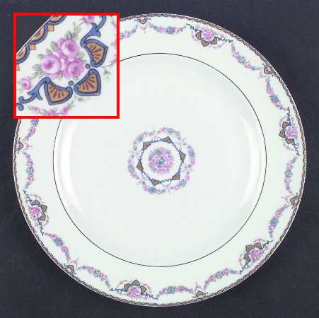 Marseilles (Floral, White Rim &amp; Center) by Haviland