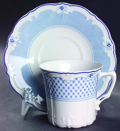 Estelle Flat Cup & Saucer Set