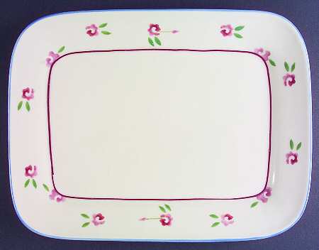Mount Vernon Quilt 12" Rectangular Serving Platter