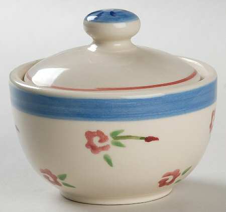 Mount Vernon Quilt Sugar Bowl & Lid