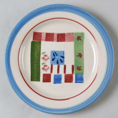 Mount Vernon Quilt Salad Plate