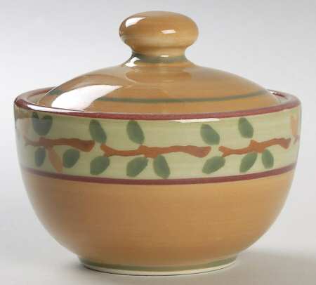 June Cherries Sugar Bowl & Lid