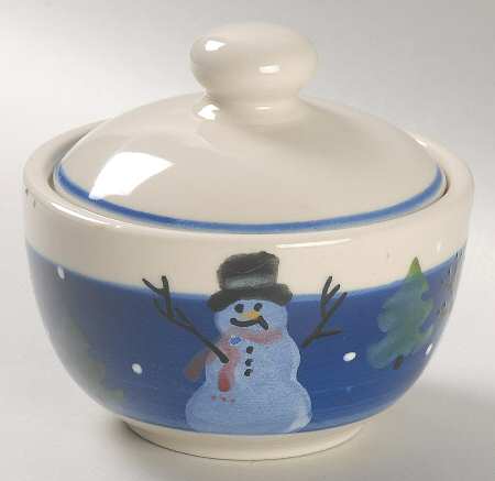 Snow Showers Sugar Bowl & Lid