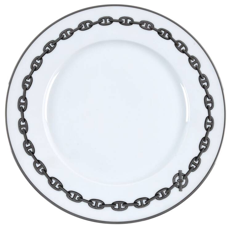Chaine D'Ancre Gray (Platinum Trim) Service Plate (Charger)