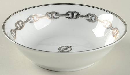 Chaine D'Ancre Gray (Platinum Trim) Fruit/Dessert (Sauce) Bowl