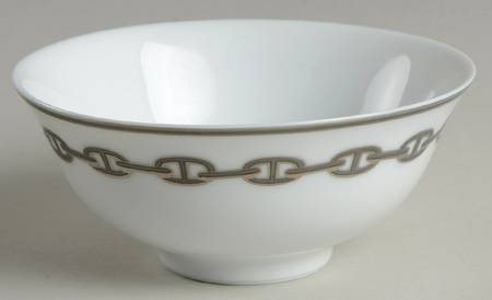 Chaine D'Ancre Gray (Platinum Trim) Bouillon Bowl