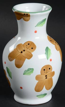 Gingerbread Man 5" Vase
