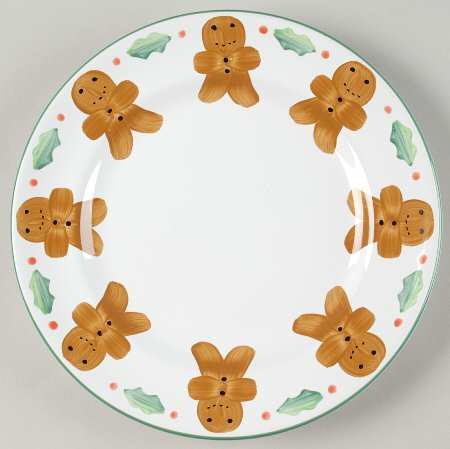Gingerbread Man Salad Plate