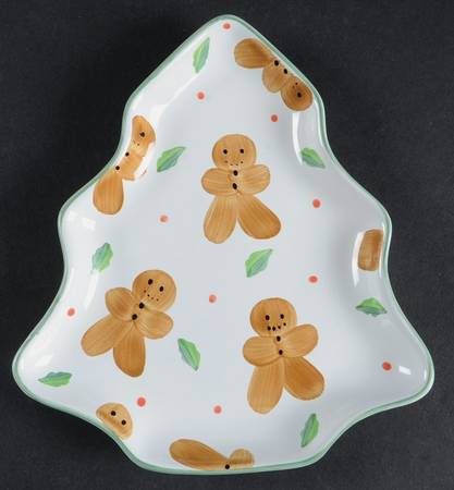 Gingerbread Man Small Tree Shaped Dish