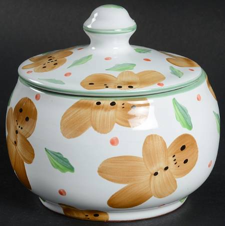 Gingerbread Man Sugar Bowl & Lid