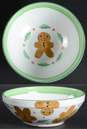 Gingerbread Man Coupe Cereal Bowl