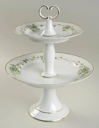 HLH1 2 Tiered Serving Tray (Dinner & Salad Plate)