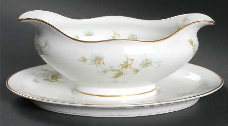 Schleiger 905 Gravy Boat with Attached Underplate by Haviland