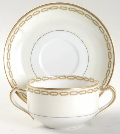 Schleiger 588-2 Flat Bouillon Cup & Saucer