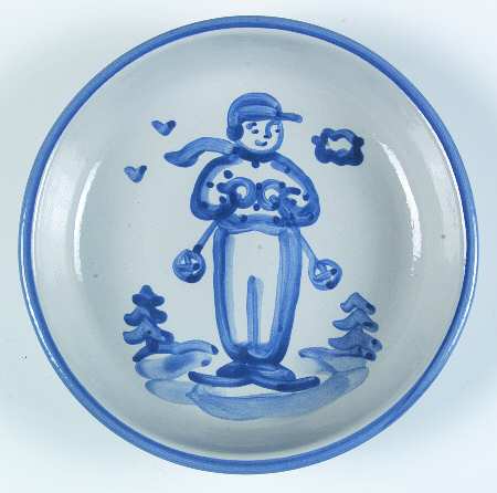 Skier 7" Individual Pasta Bowl