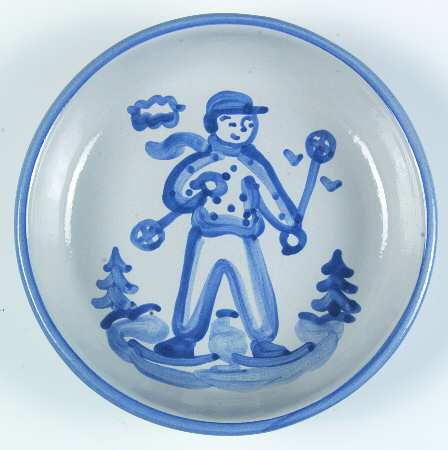 Skier 7" Individual Pasta Bowl