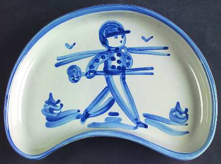 Skier Crescent Salad Plate
