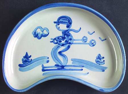 Skier Crescent Salad Plate