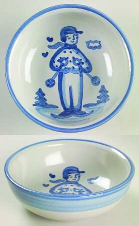 Skier Fruit/Dessert (Sauce) Bowl