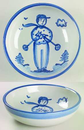Skier Coupe Soup Bowl