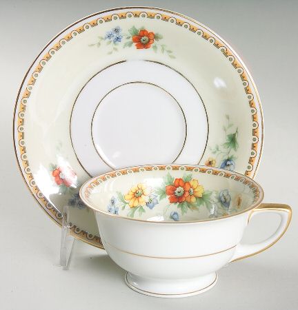 10797 Footed Cup & Saucer Set