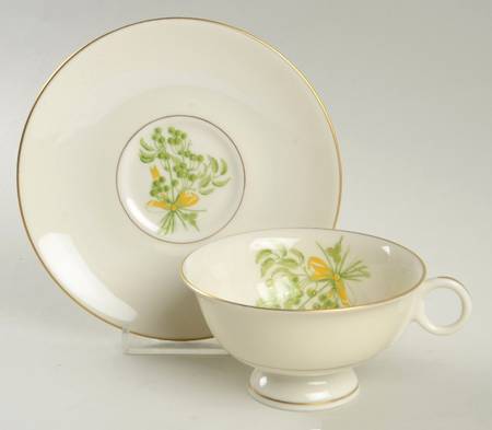 Footed Cup & Saucer Set
