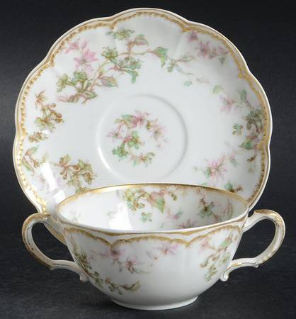 Schleiger 32H Flat Bouillon Cup & Saucer