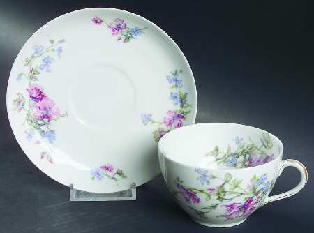Schleiger 46l Flat Cup & Saucer Set