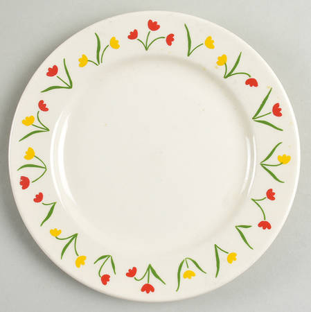 Tulips Salad Plate