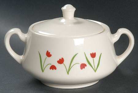 Tulips Sugar Bowl & Lid