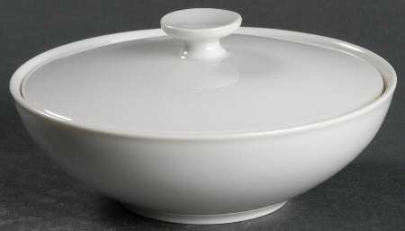 Anmut White Sugar Bowl & Lid