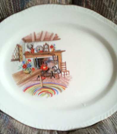 Colonial Kitchen (Liberty, No Trim) 11" Oval Serving Platter