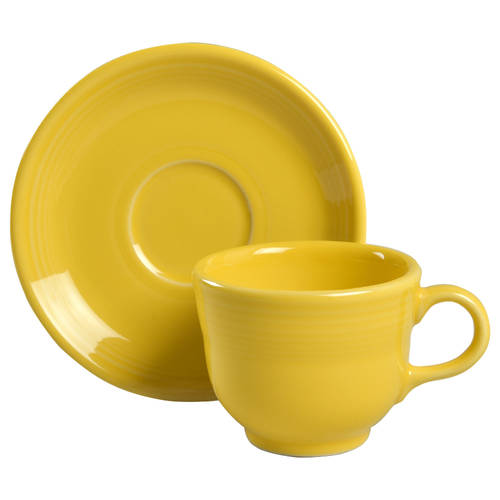 Fiesta Sunflower (Intro 2001) Flat Cup & Saucer Set