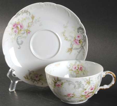Schleiger 312c Flat Cup & Saucer Set