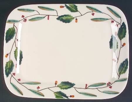 Mistletoe 12" Rectangular Serving Platter