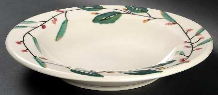 Mistletoe Large Rim Soup Bowl