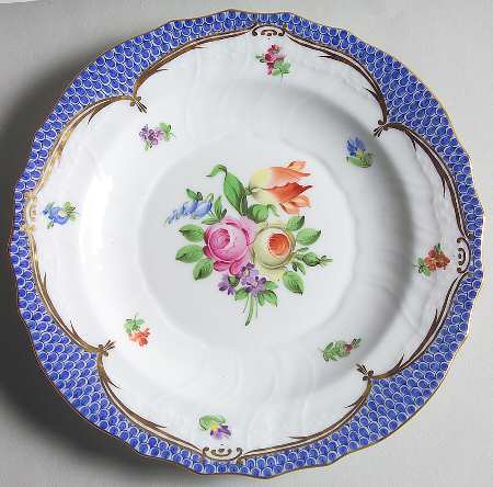 Printemps Blue Border Salad Plate