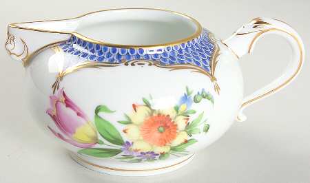 Printemps Blue Border Creamer