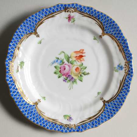 Printemps Blue Border Bread & Butter Plate