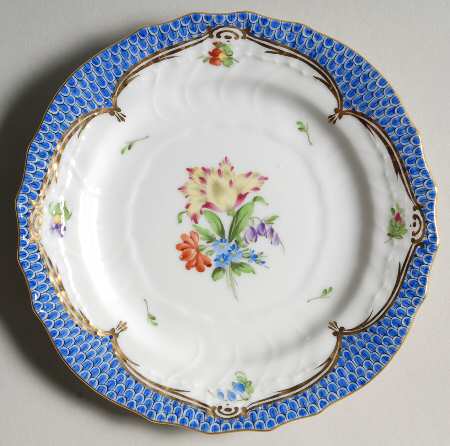 Printemps Blue Border Bread & Butter Plate