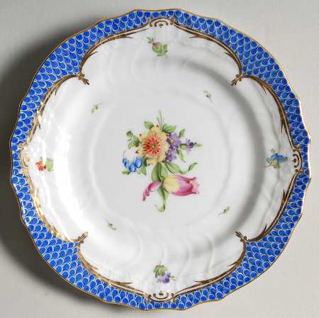 Printemps Blue Border Bread & Butter Plate
