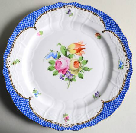 Printemps Blue Border Service Plate (Charger)