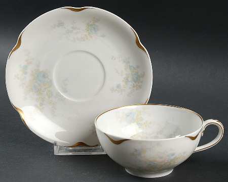 Schleiger 456B Flat Cup & Saucer Set