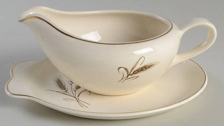 Royal Joci Gravy Boat & Underplate/Relish by Homer Laughlin 